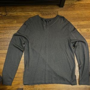 Banana Republic Mens Silk Cashmere V-Neck Sweater